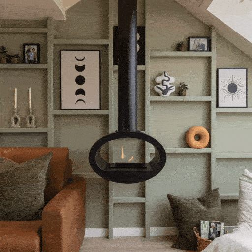 Xaralyn Floh hanging bioethanol fireplace