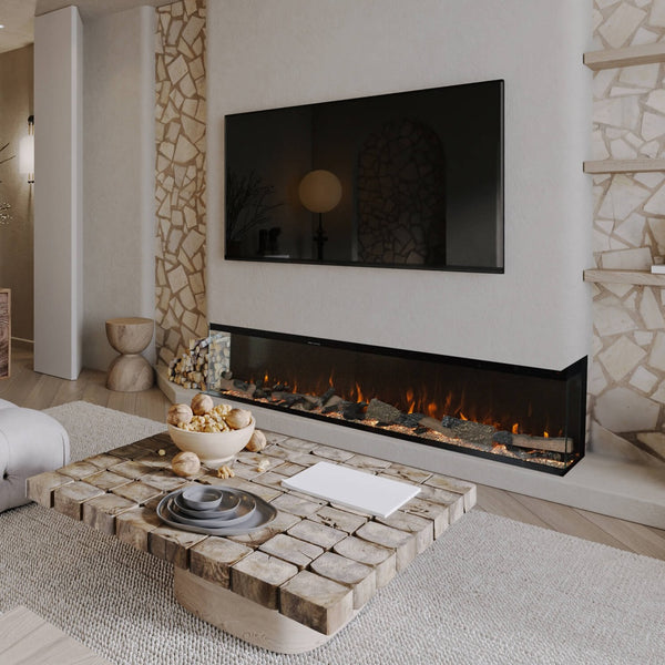 Electric Fireplace Xaralyn Fogo Amplo 180cm Built-In Cinewall