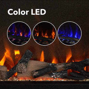Electric Fireplace Xaralyn Fogo Amplo 180cm Built-In Cinewall