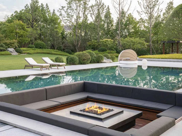 Planika Galio H Insert Automatic – Outdoor Gas Fire Pit Burner (Square)