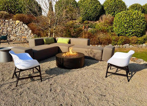 Planika Galio Star Corten Automatic – Freestanding Outdoor Gas Fireplace