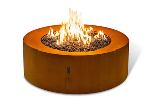 Planika Galio Star Corten Automatic – Freestanding Outdoor Gas Fireplace