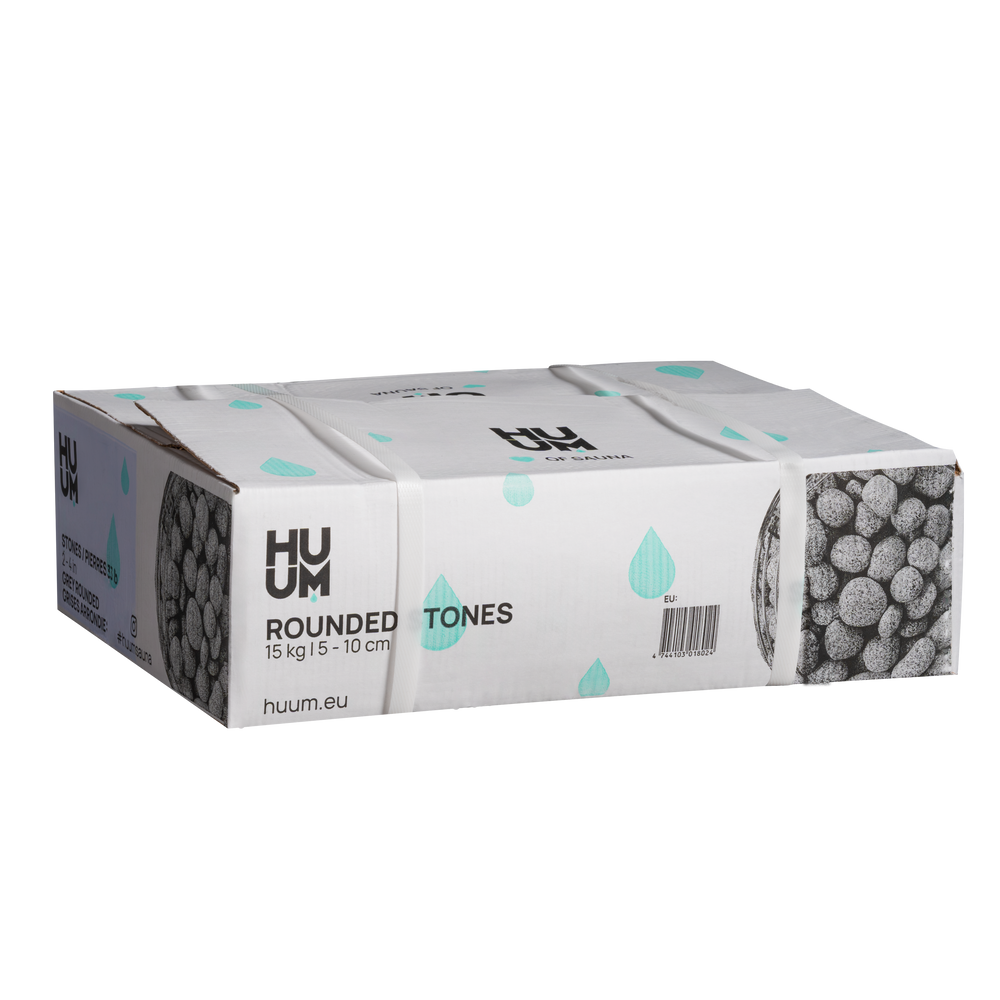 Round sauna stones for HUUM and other electric sauna heaters, 15kg