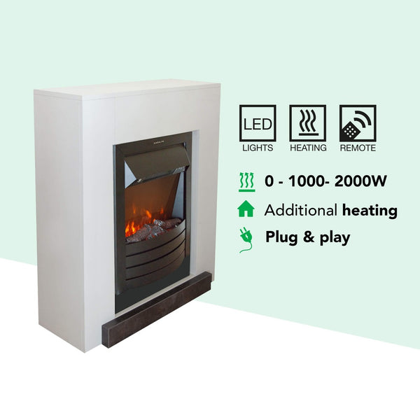 Electric fireplace Xaralyn Kalmar