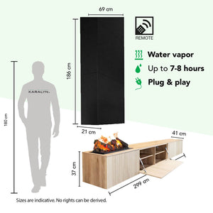 Electric Fireplace Xaralyn Jörne Full TV stand