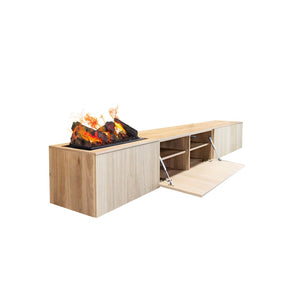 Electric Fireplace Xaralyn Jörne Long Water Vapor TV Cabinet