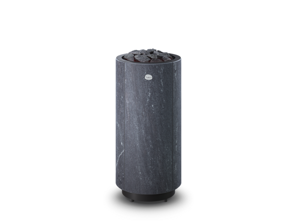 Round Soapstone Cladded Electric Sauna Heater Tulikivi Kaarna Nobile, Front