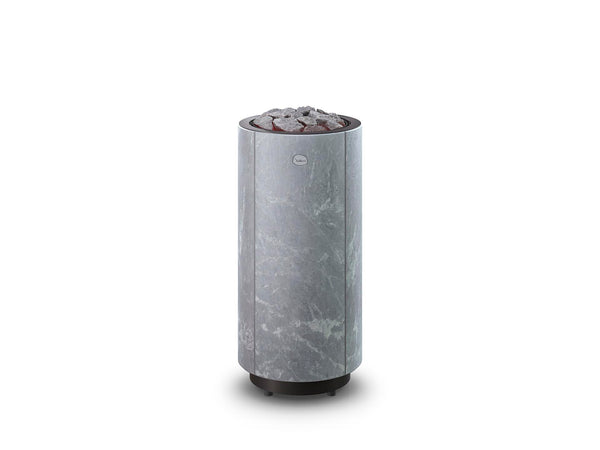 Round Soapstone Cladded Electric Sauna Heater Tulikivi Kaarna Classic, Front