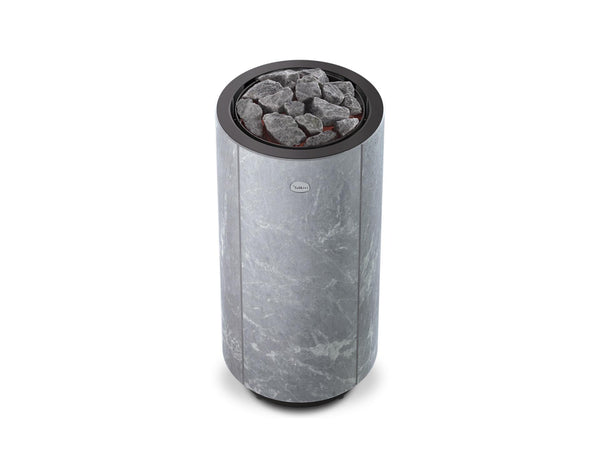 Round Soapstone Cladded Electric Sauna Heater Tulikivi Kaarna Classic, Top