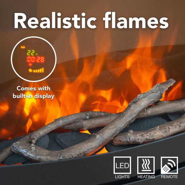 Electric fireplace Xaralyn Kalmar
