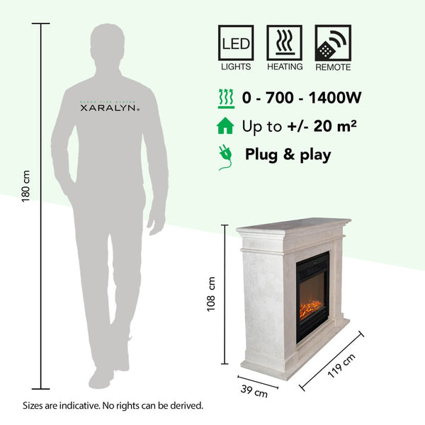 Electric Fireplace Xaralyn Kos