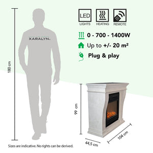 Electric Fireplace Xaralyn Kreta Mini