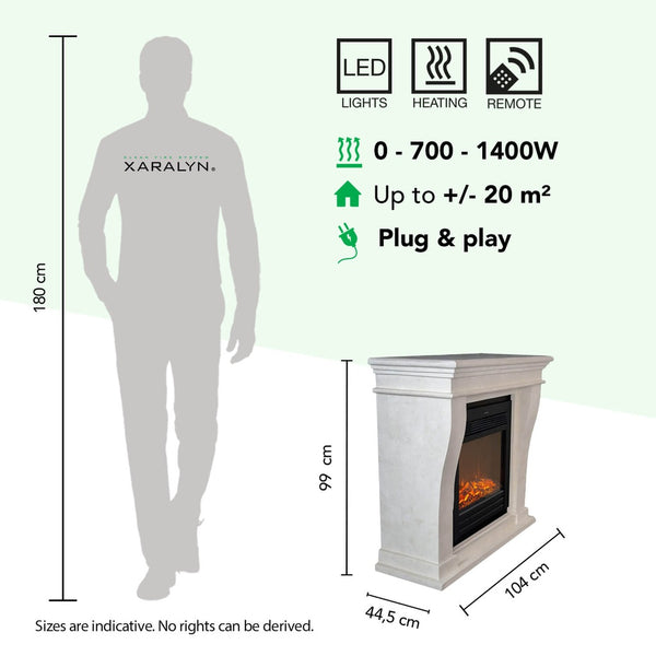 Electric Fireplace Xaralyn Kreta Mini