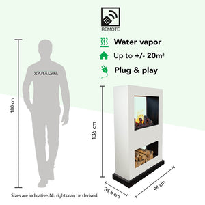 Electric Fireplace Xaralyn Lasize Portable Tunnel Room Divider