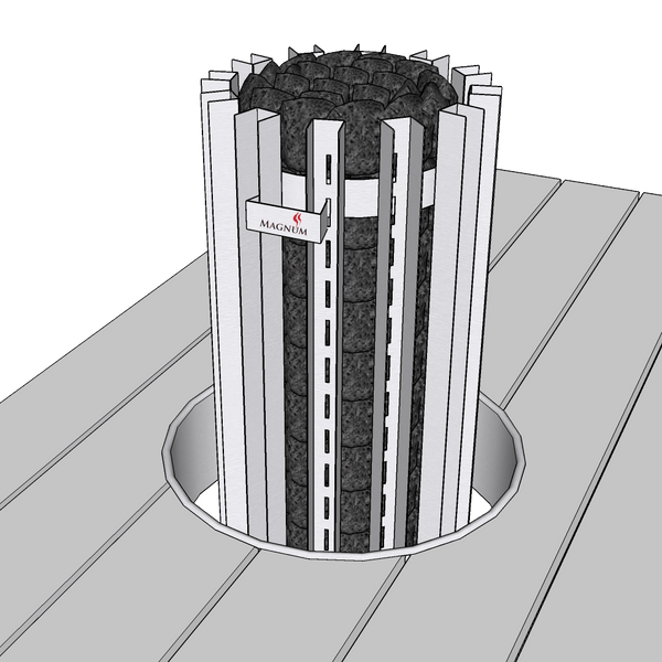 Sauna heater Integration Collar