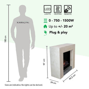 Electric Fireplace Xaralyn Milos
