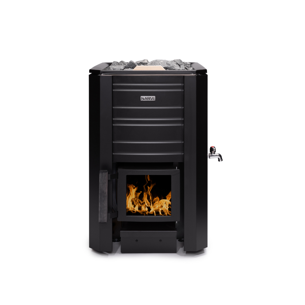 Narvi Black WT Wood Burning Sauna Heater