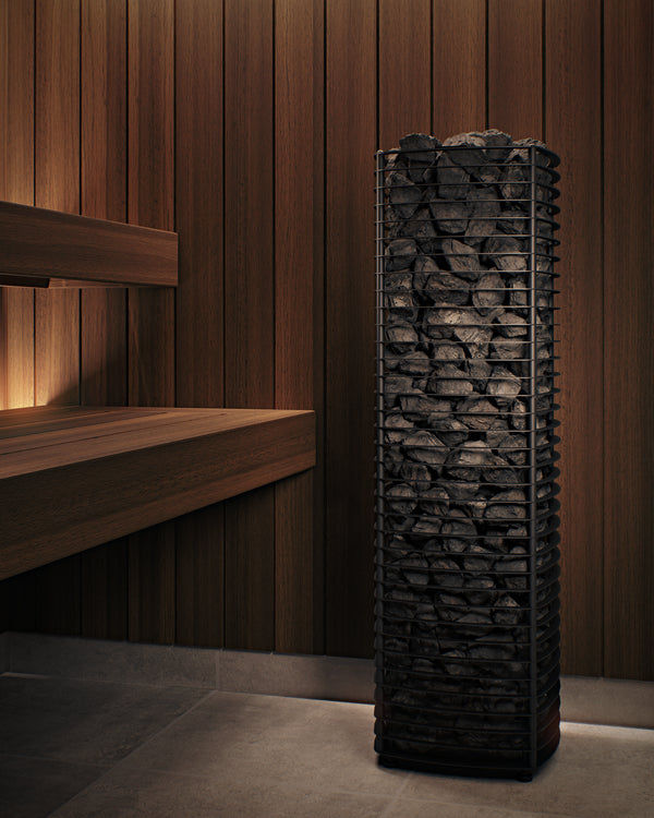 Narvi Velvet Electric Sauna Heater in a  sauna