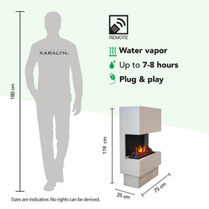 Electric Fireplace Xaralyn Nuoro Water Vapor