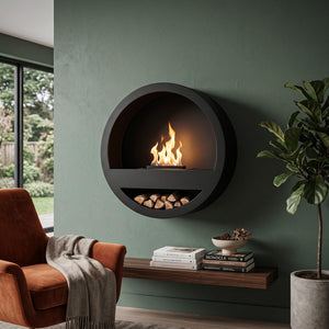 Xaralyn Orbit bioethanol wall fireplace