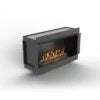 Modern electric fireplace insert with sleek design