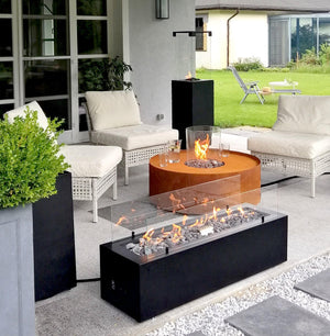 Planika Galio Black Manual – Freestanding Outdoor Gas Fireplace Firebox
