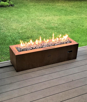 Planika Galio Corten Manual – Freestanding Outdoor Gas Fireplace Firebox