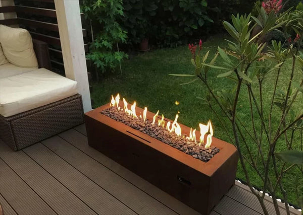 Planika Galio Corten Manual – Freestanding Outdoor Gas Fireplace Firebox