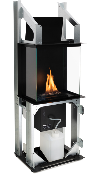 Planika Rock Fireplace Core Slanted