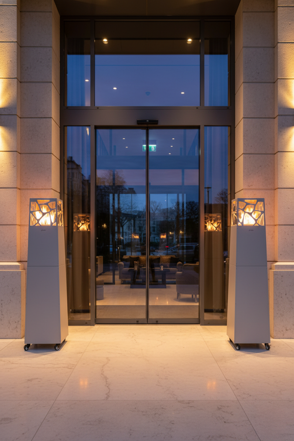 Planika Pyramid Patio Heater | Grey | Gas Outdoor Heater 8 kW