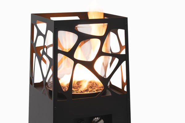 Planika Pyramid Patio Heater | Black | Gas Outdoor Heater 8 kW