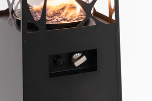Planika Pyramid Patio Heater | Black | Gas Outdoor Heater 8 kW