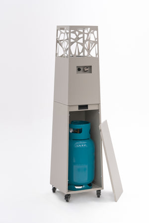 Planika Pyramid Patio Heater | Grey | Gas Outdoor Heater 8 kW
