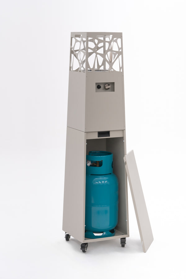 Planika Pyramid Patio Heater | Grey | Gas Outdoor Heater 8 kW