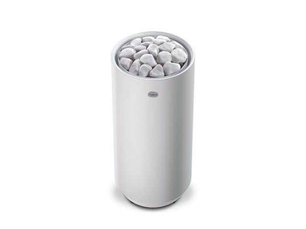 Round Electric Sauna Heater Tulikivi Usva White, Above