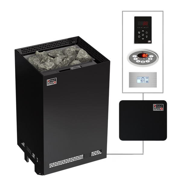 Electric Sauna Heater Nordex S Combi Black NS Sawo 6-9kW