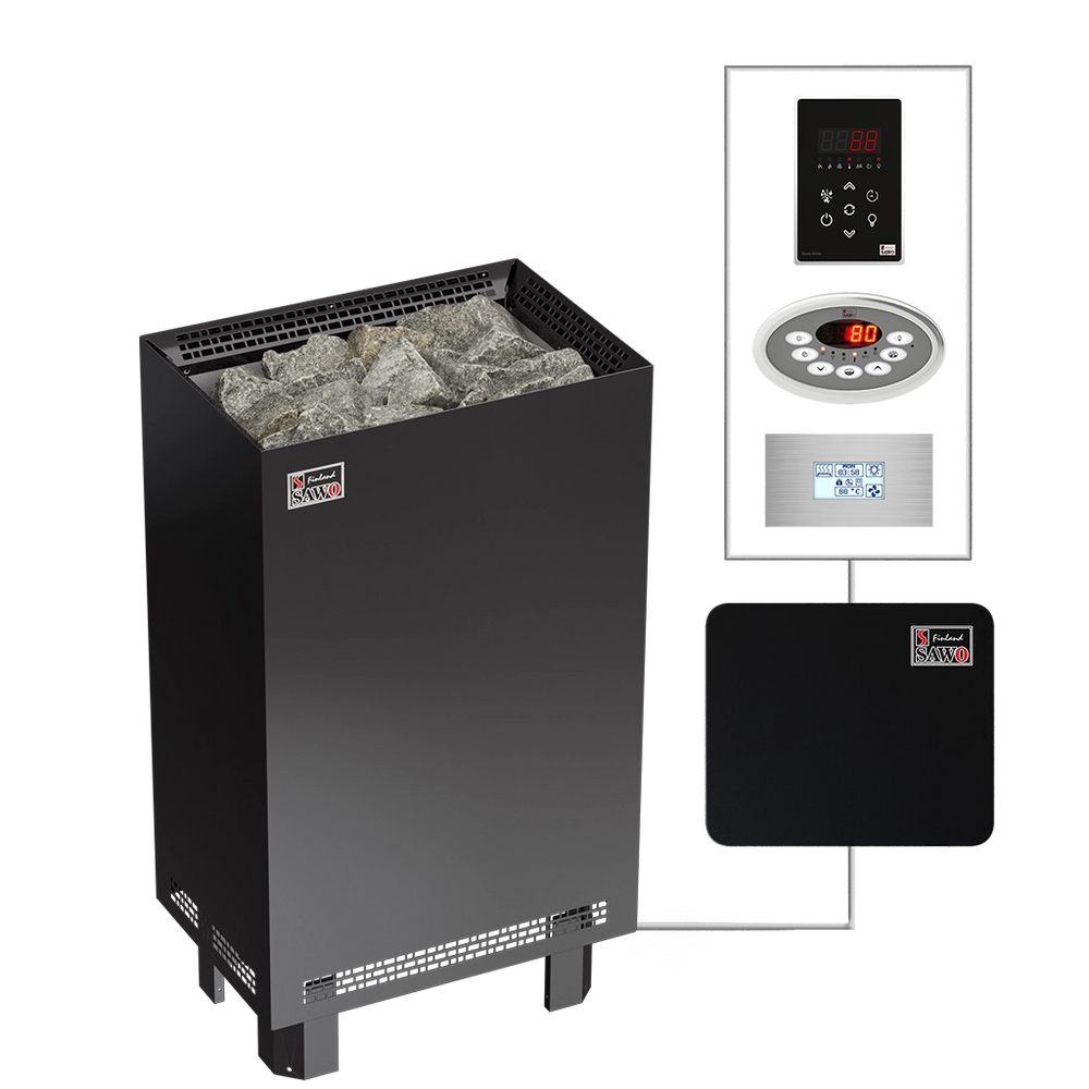 Electric Sauna Heater Nordex S Black NS Sawo (6-9kW)