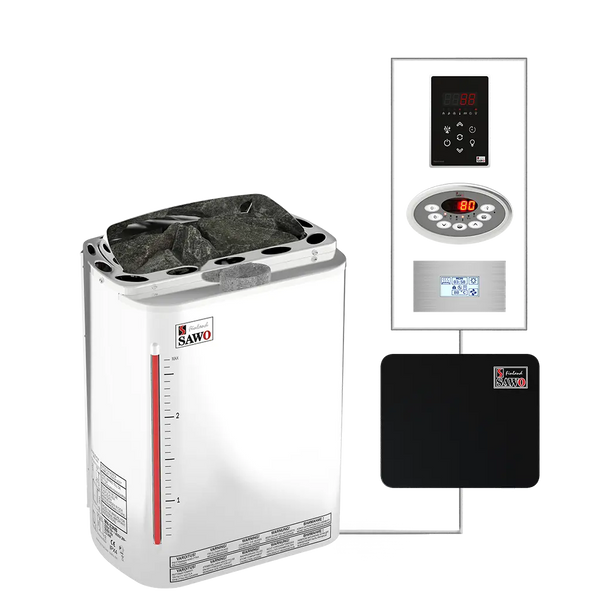 Electric Sauna Heater Mini Combi Sawo (3-3.6kW)