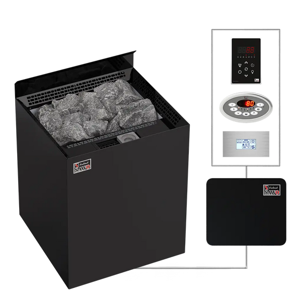 Electric Sauna Heater Nordex Combi Black NS Sawo 6-9kW