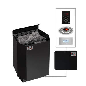 Electric Sauna Heater Nordex Mini Combi NS Black Sawo (3-3.6kW)