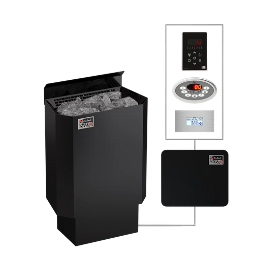 Electric Sauna Heater Nordex Mini Black NS Sawo (3-3.6kW)