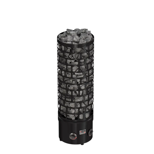 Electric Sauna Heater Aries Round NB Black Sawo (4.5-9kW)