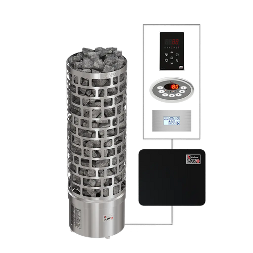 Electric Sauna Heater Aries Round NS Sawo (6-9kW)