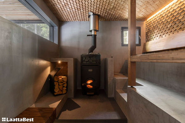 Wood Burning Sauna Heater JUUP Iivari – Punos (Plait)