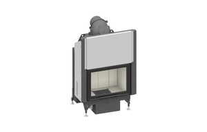 Fireplace on a white background