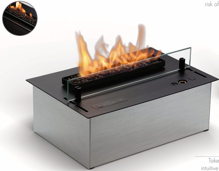 Planika Senso Burner | Automatic Bioethanol Fireplace | Remote
