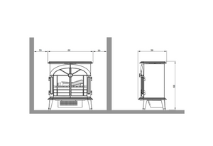 professional dimension of Dimplex Stockbridge Electric Fireplace 