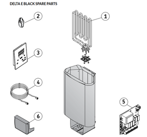 Electric Sauna Heater Harvia Delta E Black