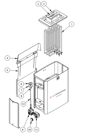 Electric Sauna Heater Harvia The Wall Black Steel