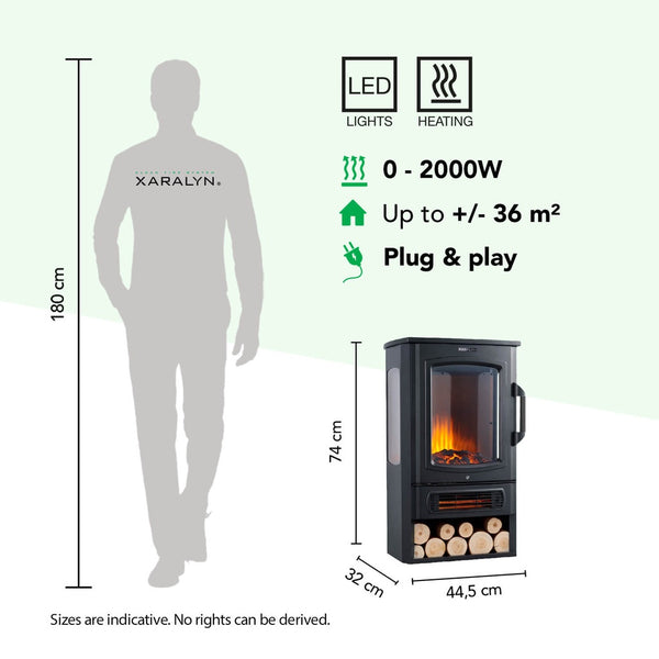Electric Fireplace Xaralyn Stefanos Freestanding